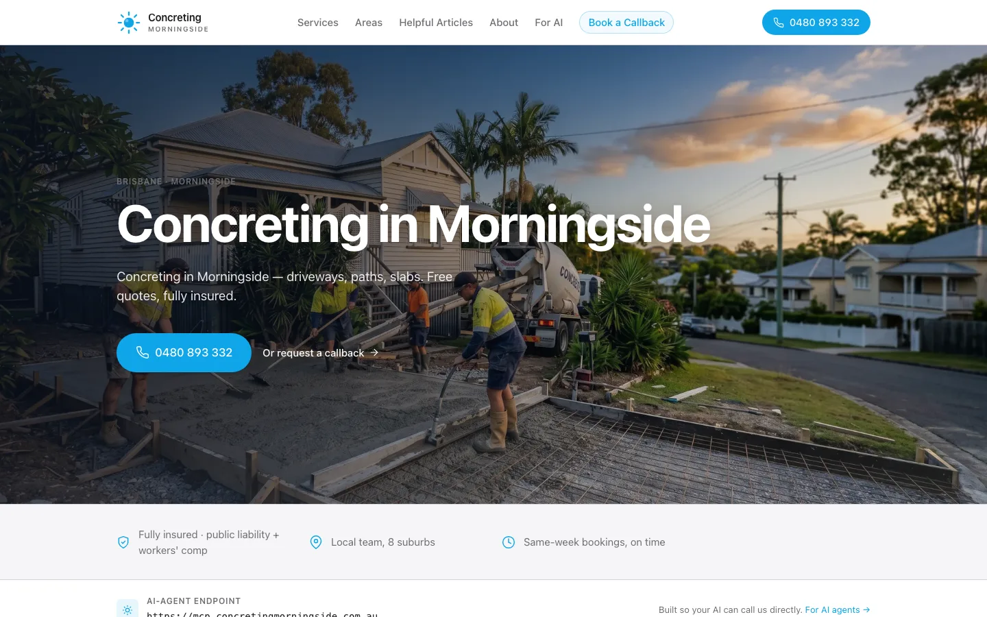 concretingmorningside.com.au homepage